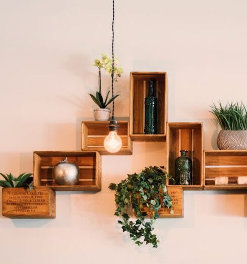 Shelves - Crates Mounted On Wall