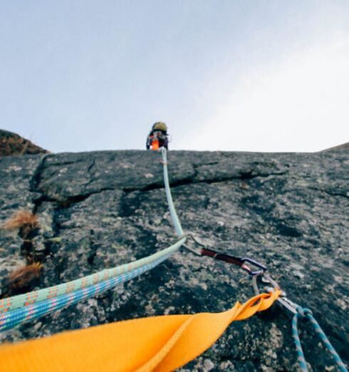 Rock Climbing - Person Mountain Climbing