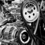 Gear - Greyscale Photography of Car Engine