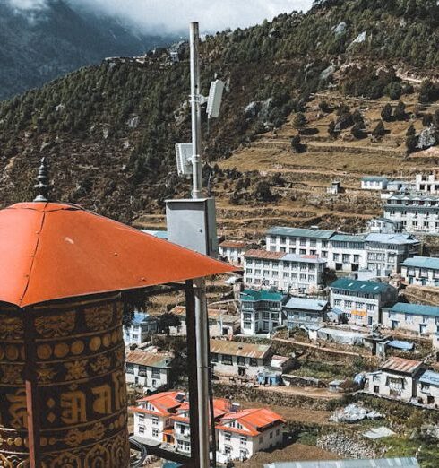 Altitude Sickness - Namche Bazaar Town in Himalayas