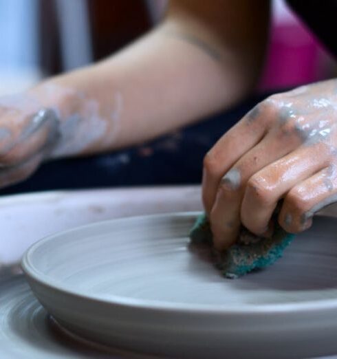 Pottery - Person Making Clay Pot