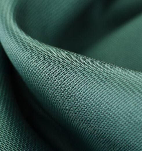 Textile - Close View Pf Green Textile