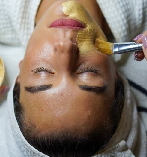 Spa - Woman Doing Facial Mask