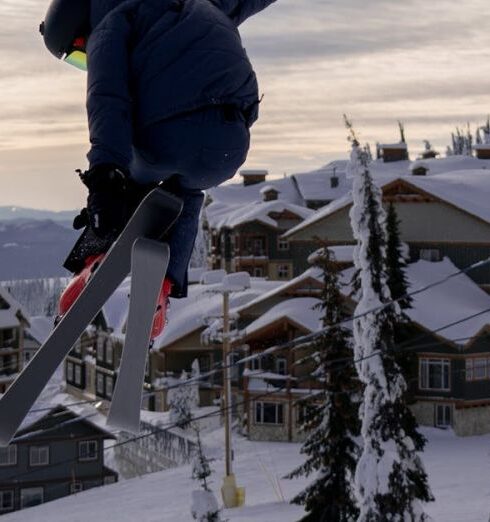 Mountain Lodges - Photo of Person Skiing