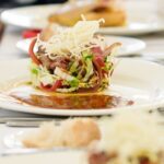 Fine Dining - Clear Glass Plates With Vegetable Dish