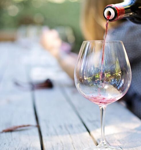 Wine Tasting - Wine Poured in Long-stem Glass