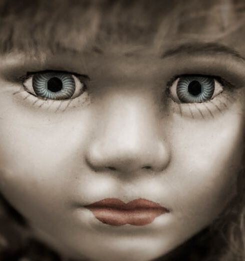 Fears - Doll With Grey Eyes and Brown Hair