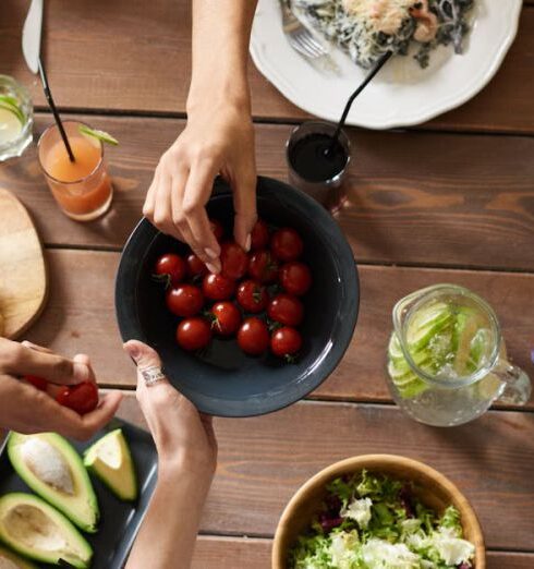 Dining - Sharing Cherry Tomatoes