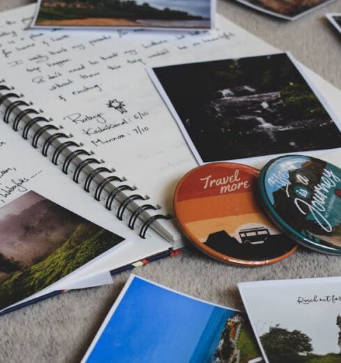 Travel Journal - Assorted-photos and Notebook