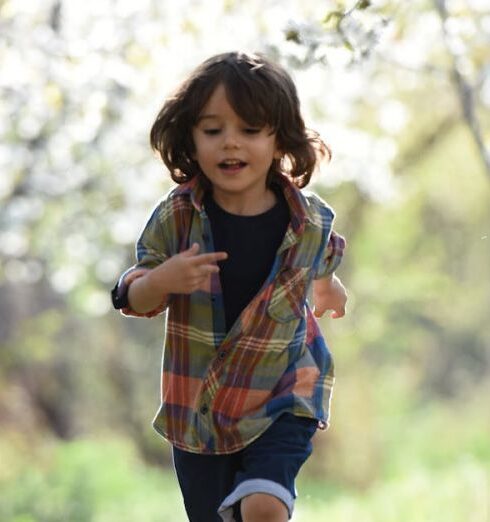 Kids - Boy Running during Sunset