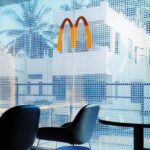 Fast-Food - Interior of empty modern spacious cafeteria