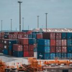 Containers - Intermodal Container Stacked on Port