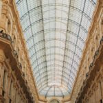 Shopping Cities - View of Empty Galleria Vittorio Emanuele II in Milan, Lombardy, Italy