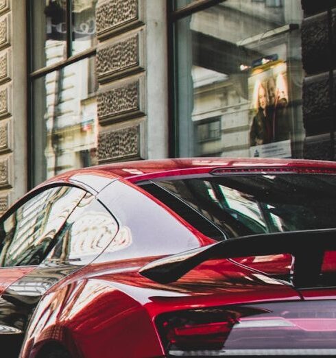 Luxury - Red Vehicle on the Road