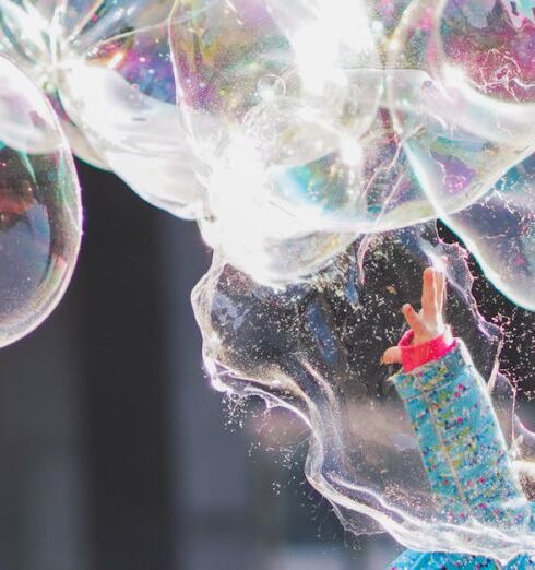 Kids - Girl Playing with Bubbles