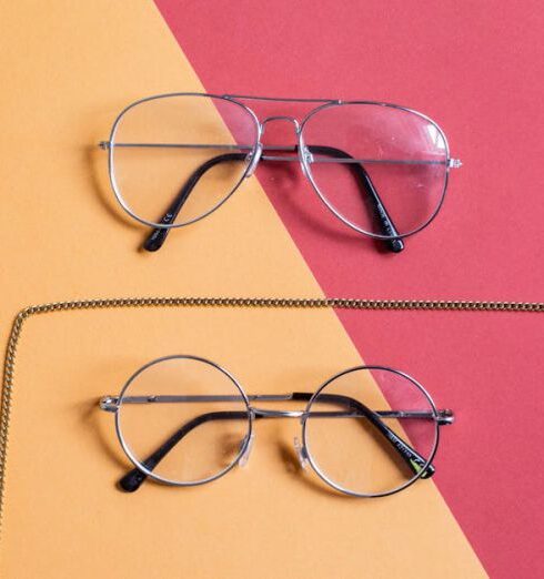 Accessories - Two Clear Eyeglasses With Gray Frames