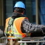 Safety - Man Wearing Hard Hat Standing