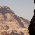 Scenic Trails - A beautiful canyon in Wadi Rum Protected Area in Jordan. Because this desert is so unique it is marked as a Unesco World Heritage Site.