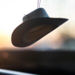 Hat - White Fedora Hat Hanged during Golden Hour