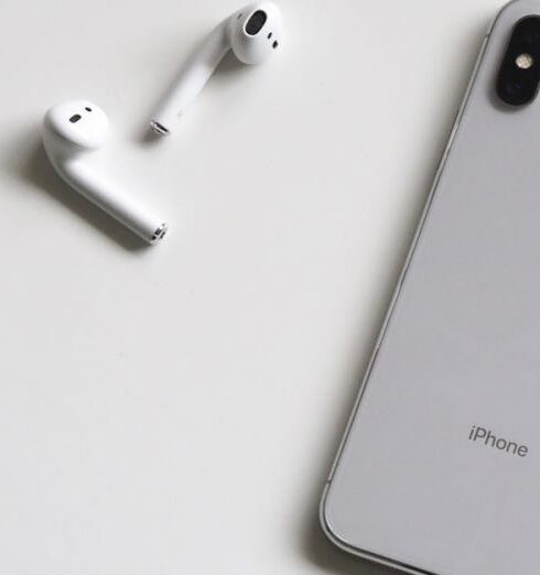 Electronics - Silver Iphone X With Airpods