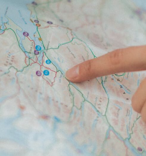 Itinerary - Person Holding Map Inside Vehicle