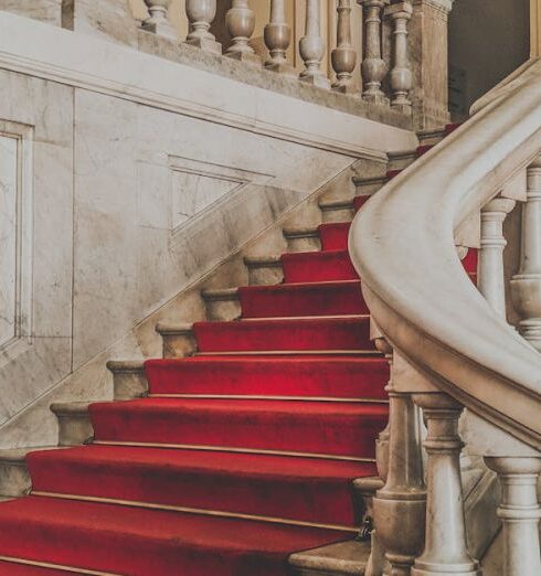 Accommodations - Classic stairway in historic building