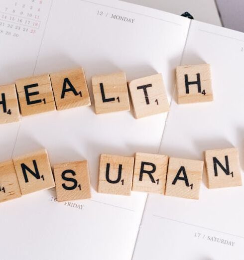 Insurance - Health Insurance Scrabble Tiles on Planner