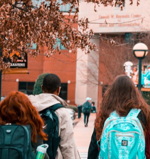 Students - People Wearing Backpacks