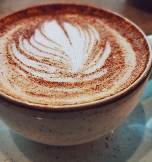 Breakfast - White Ceramic Cup On Saucer