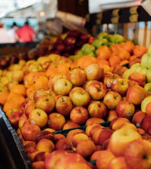 Diet - assorted fruits displaying on rack during daytime