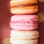 Foods - A French Macarons Surrounded with Flower Petals