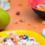 Muesli - bowls of cereals on a table