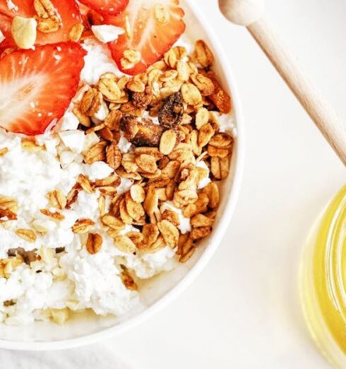 Muesli - Breakfast Cereal Bowl with Fruits