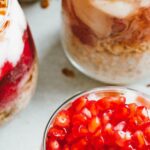 Muesli - White Ice Cream With Red and Black Berries on Top