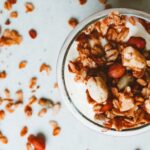 Muesli - Mixed Nuts in a Round Container