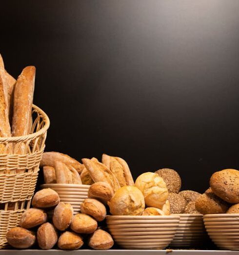 Breads - Breads in Basket and Bowl