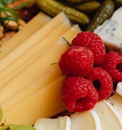 Foods - A Charcuterie Board with Assorted Foods