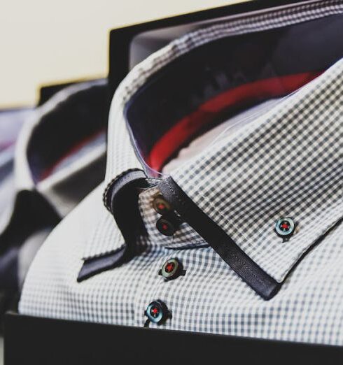 Shirt - Selective Focus Photography White Button-up Collared Top