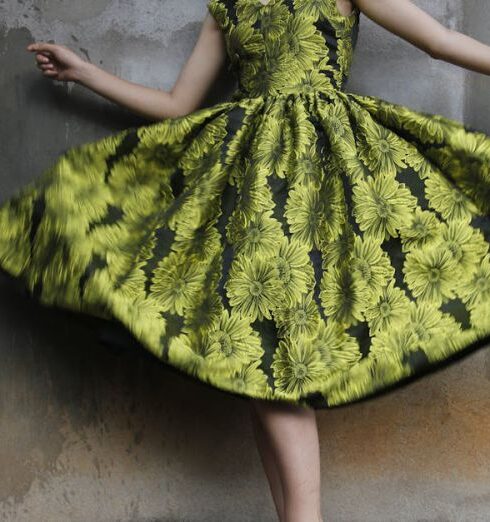 Dresses - Photo of a Woman Wearing Green Dress