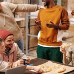 Sweatshirts - Multiracial Group of People by the Table