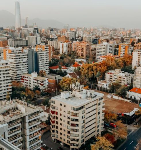 Flats - panoramic view of the city