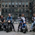 Leather Jackets - People Riding on Motorcycle Near Building