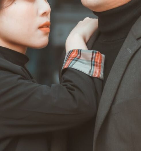 Turtlenecks - Portrait of Couple in Matching Blazers and Turtlenecks