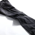 Pants - Black Denim Jeans on White Panel