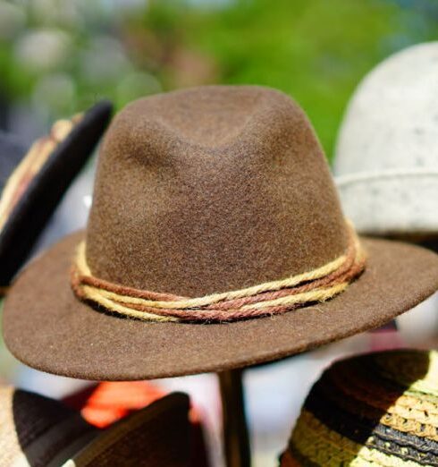 Hats - Brown Fedora Hat in Selective Focus Photography