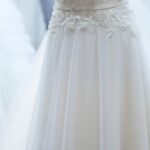 Dress - White Floral Sleeveless Wedding Gown