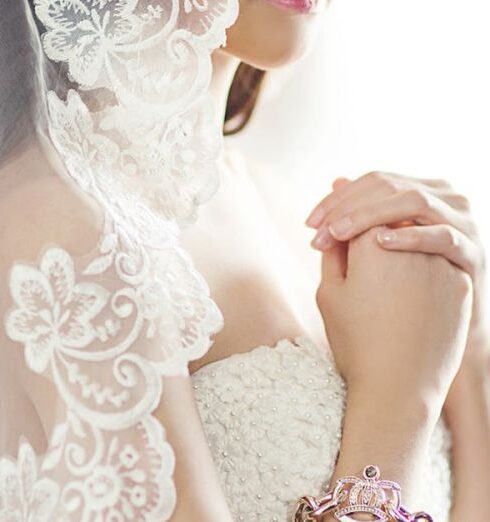 Dress - Woman in White Bridal Gown Meditating