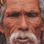 Attire - Elderly Man with Traditional Headwear