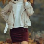 Turtlenecks - Young Elegant Woman in an Autumnal Outfit Standing Outside