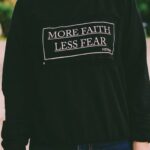 Sweatshirt - More Faith Less Fear White Sweater